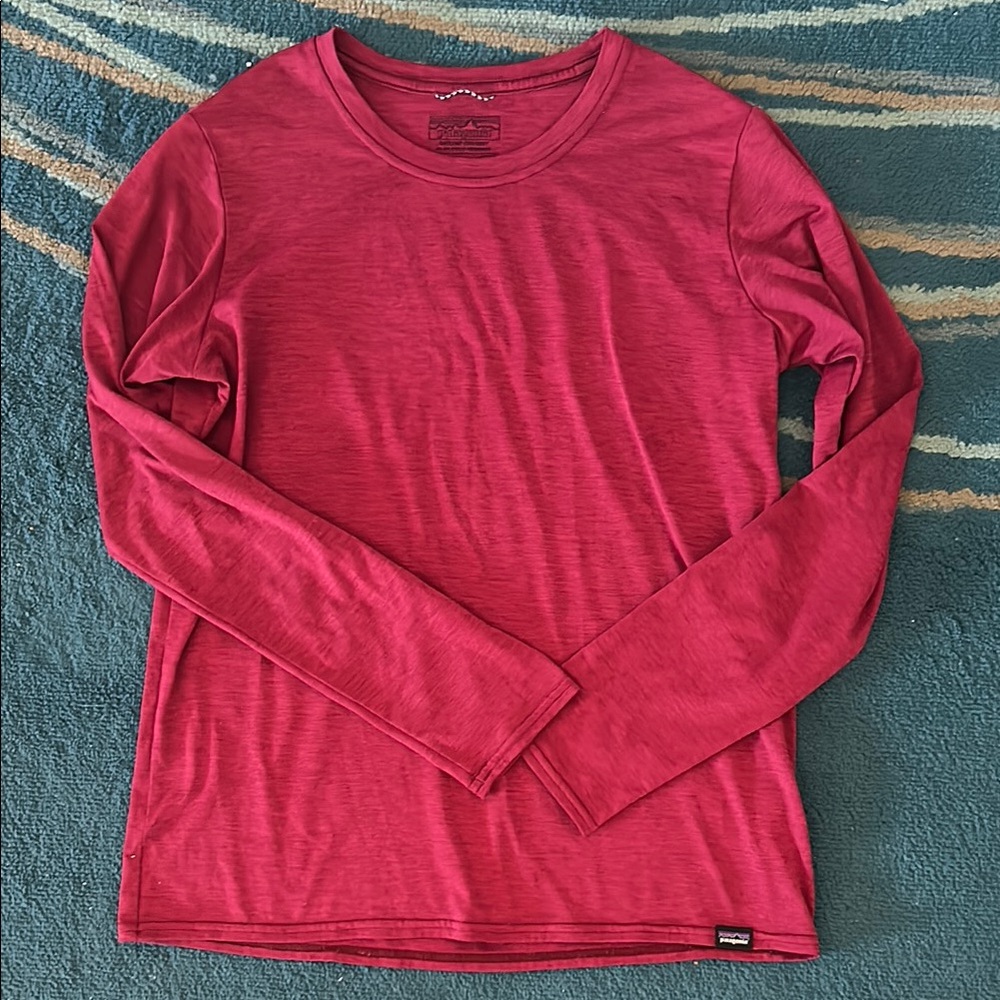 Patagonia Women's Long Sleeve Capilene Cool Daily UPF 50+ Shirt - Red